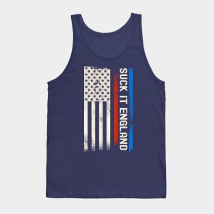 Suck It England American Flag Tank Top